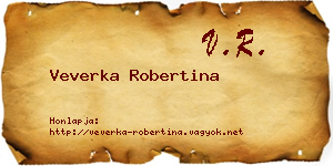 Veverka Robertina névjegykártya